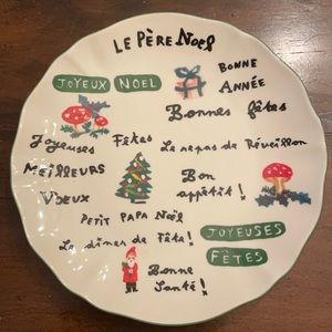 Anthropologie Nathalie Lete Christmas Plate